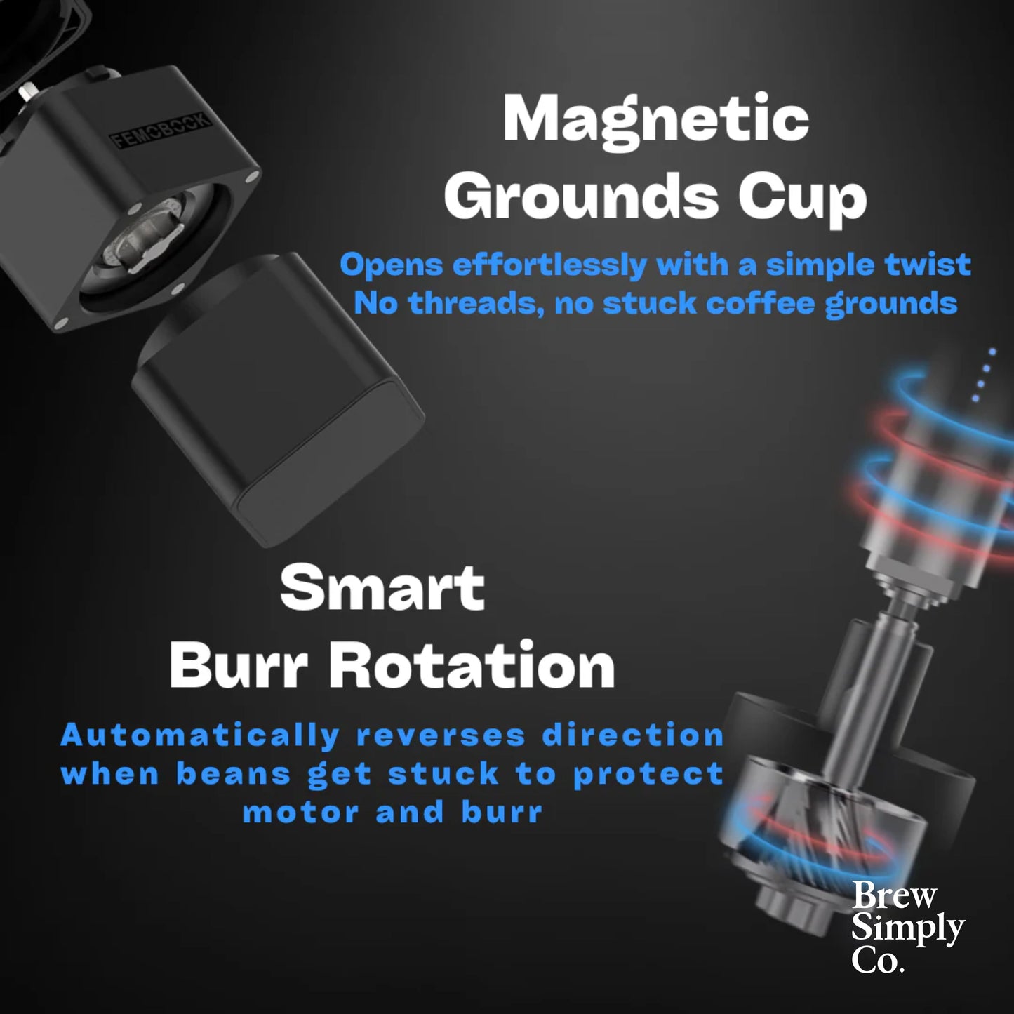 Femobook A2 Electric Coffee Grinder