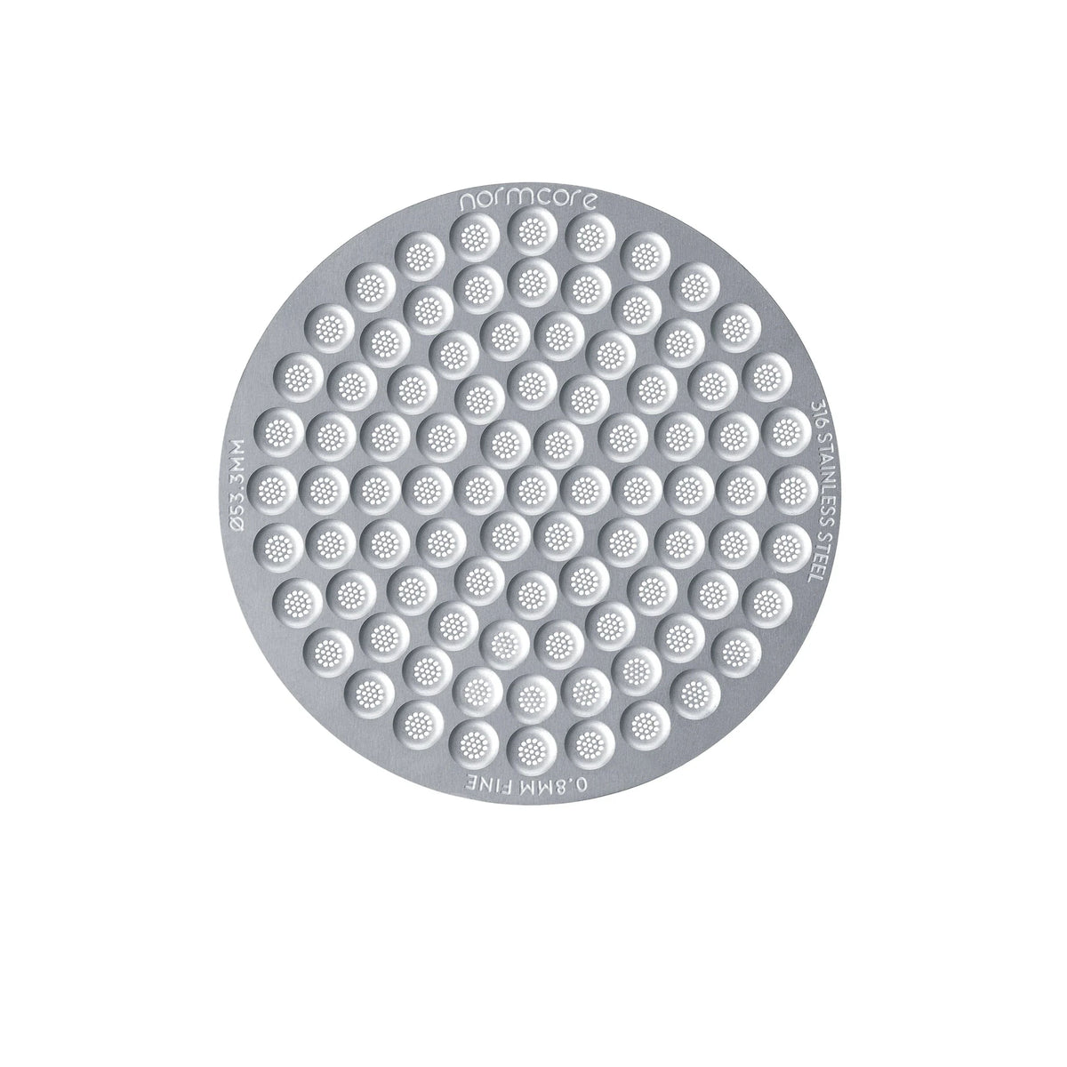 Normcore Espresso Puck Screen with 0.2/0.8/1.7mm thickness