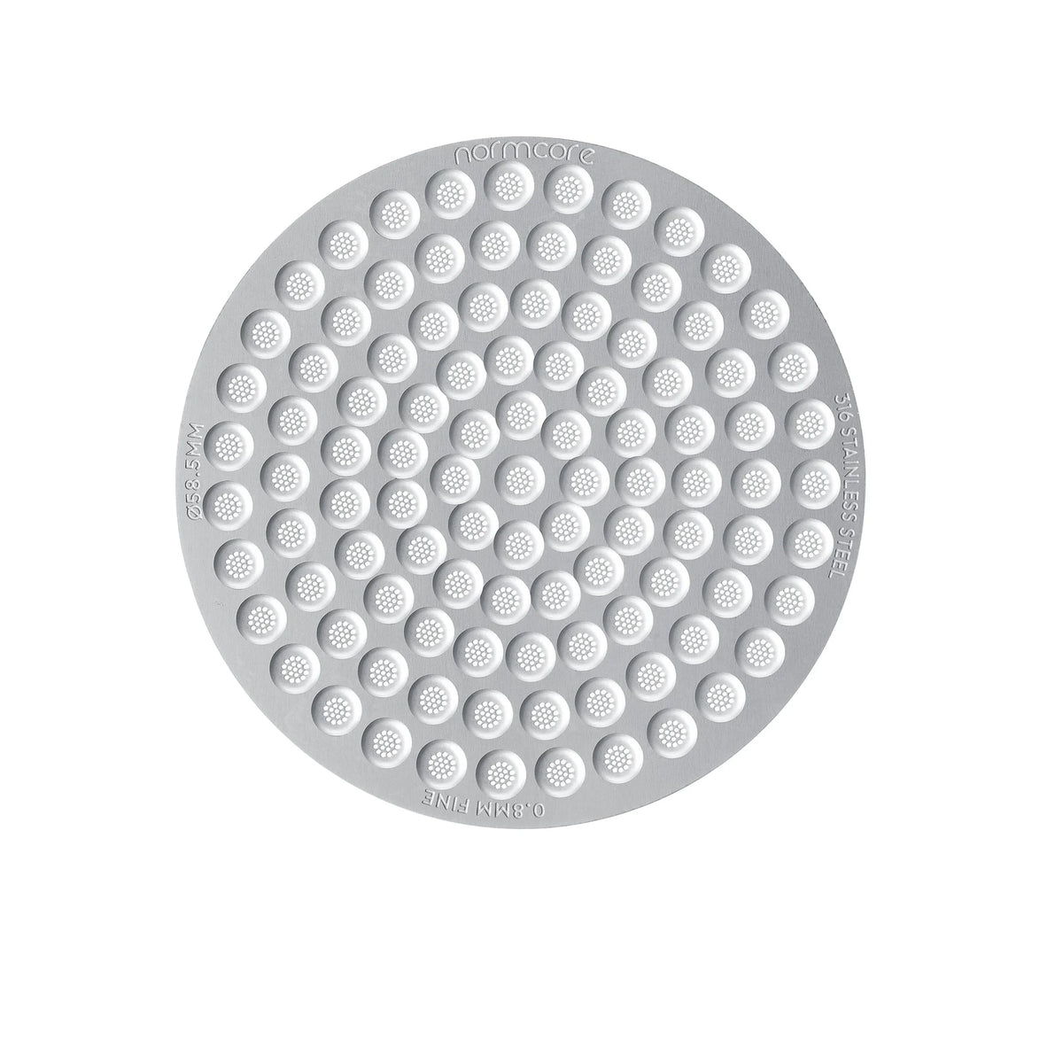 Normcore Espresso Puck Screen with 0.2/0.8/1.7mm thickness