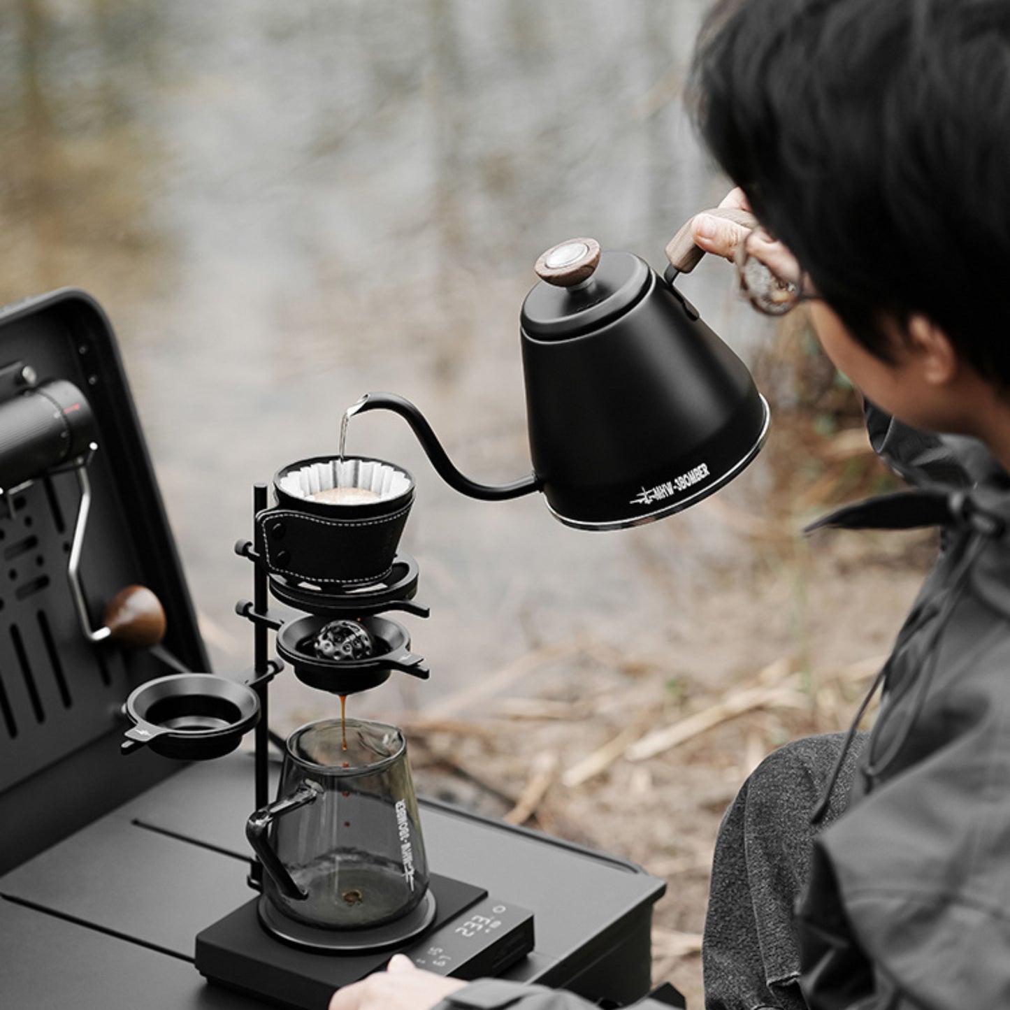 MHW-3BOMBER Meteorite Dripper – Flat-Bottom Pour-Over Coffee Brewer