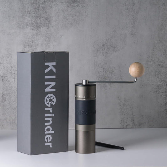 KINGrinder K6 Coffee Grinder - Premium affordable grinder with 48mm steel burrs and precise adjustment for pourover coffee